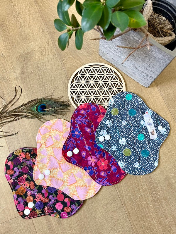Lot de 4 protège-slips lavables