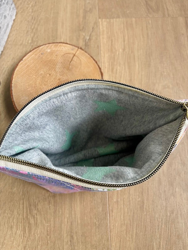 Trousse en chutes de coton Oeko-Tex – Pièce unique - Sacrée Française