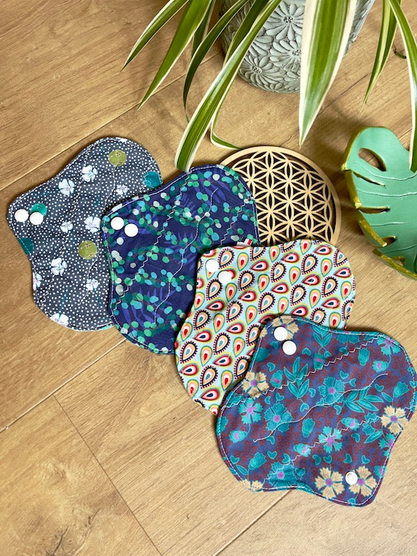 Lot de 4 protège-slips lavables