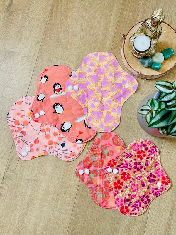 Feminine Hygiene Kit – 3 Medium Flows + 2 Panty Liners