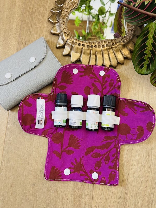 Sacrée Française Accessoires Cosmétiques Etui à huiles essentielles Etui à Huiles Essentielles - Pratique et Fabriqué en France