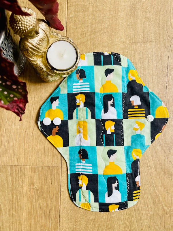 Heavy flow or night time sanitary napkin