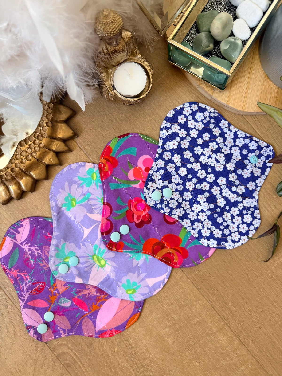 Lot de 4 protège-slips lavables