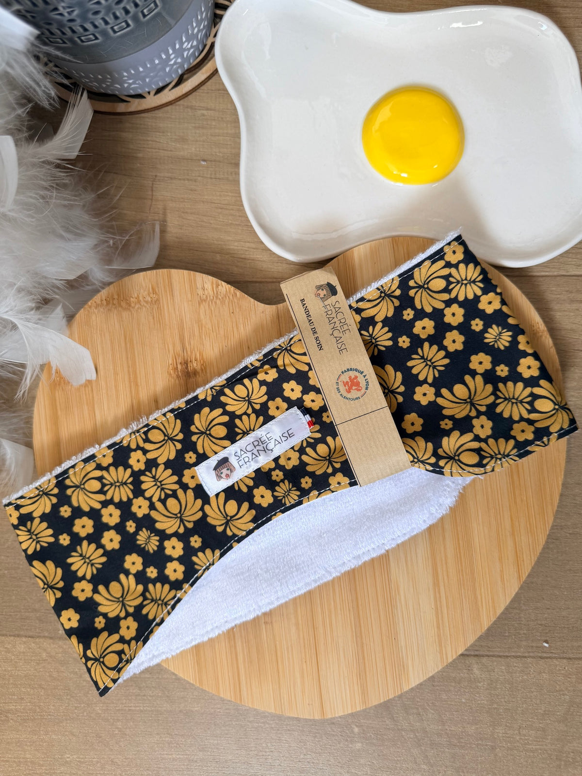 Bandeau de soin fleur moutarde