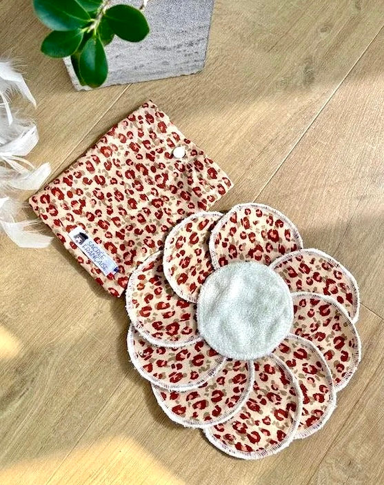 10 cotons réutilisables par lot avec étui de transport - Sacrée Française