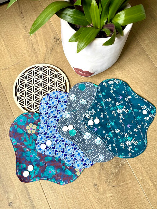 Lot de 4 protège-slips lavables - Sacrée Française
