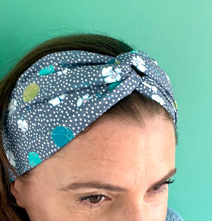 Bandeau Cheveux Torsadé Coton Oeko-Tex | Fait Main à Lyon | Sacrée Française - Sacrée Française