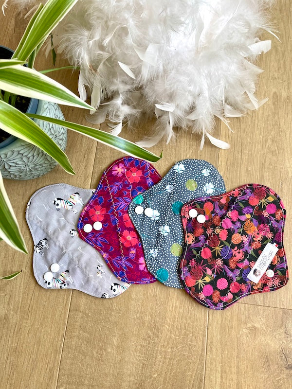 Lot de 4 protège-slips lavables