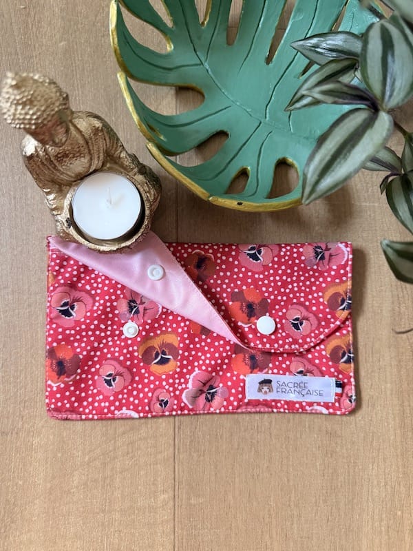 Pochette de transport imperméable taille S Oeko-Tex, faite main à Lyon, Sacrée Française
