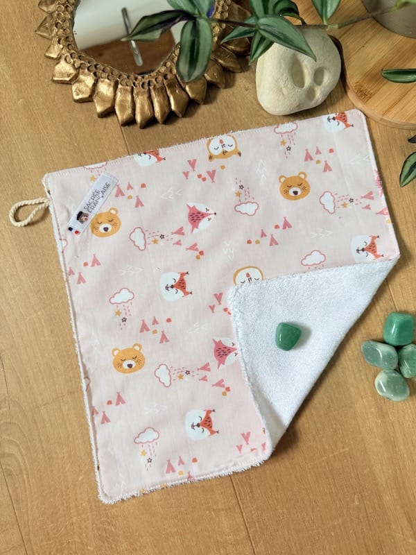 Sacrée Française Accessoires Cosmétiques Serviette visage Serviette visage lavable Oeko-Tex