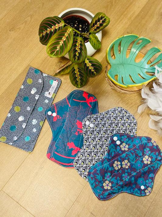 Lot of 3 heavy flows plus a waterproof carrying pouch size L 