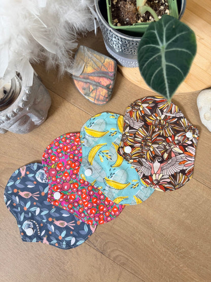 Lot de 4 mini protège-slips lavables