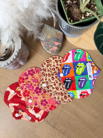 Lot de 4 mini protège-slips lavables