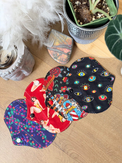 Lot de 4 mini protège-slips lavables