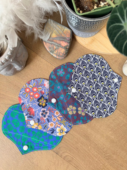 Lot de 4 mini protège-slips lavables