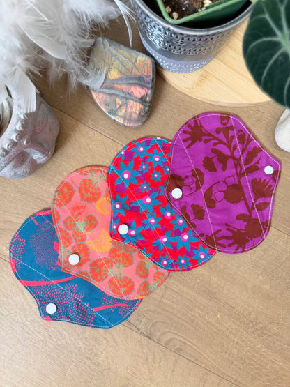 Lot de 4 mini protège-slips lavables