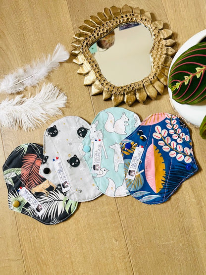 LOT DE 4 MINIS PROTÈGE-SLIPS LAVABLES