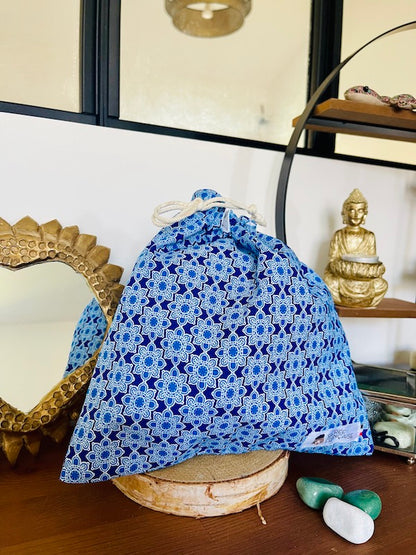 Pochon Imperméable Multi-Usages Sacrée Française | Fait Main en France | Zéro Déchet & Discret (24x24 cm)