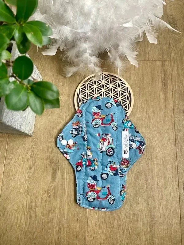 Serviette hygiénique lavable flux abondant où pour la nuit - Sacrée Française