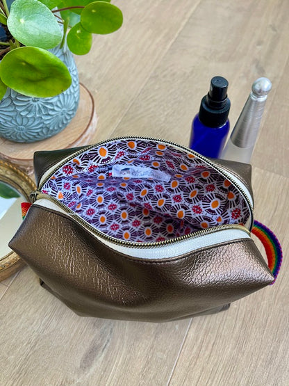 Trousse de toilette mixte doublée - Sacrée Française