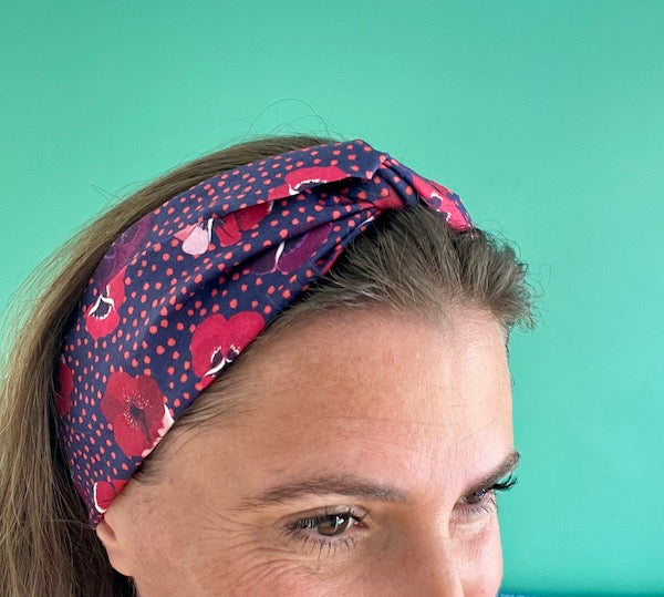 Bandeau Cheveux Torsadé Coton Oeko-Tex | Fait Main à Lyon | Sacrée Française
