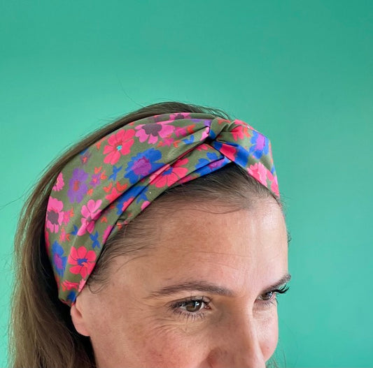 Bandeau Cheveux Torsadé Coton Oeko-Tex | Fait Main à Lyon | Sacrée Française