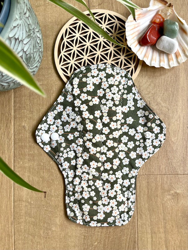 Serviette hygiénique lavable flux abondant où pour la nuit
