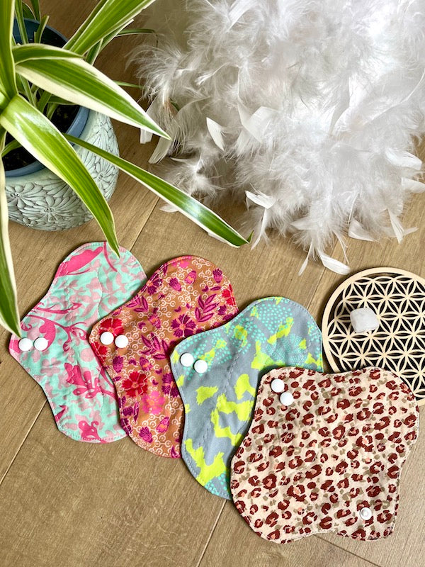 Lot de 4 protège-slips lavables