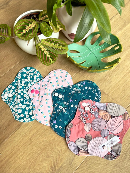 Lot de 4 protège-slips lavables