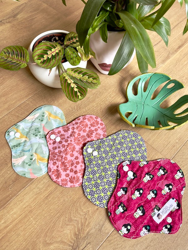 Lot de 4 protège-slips lavables