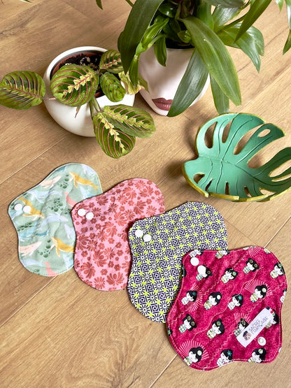 Lot de 4 protège-slips lavables