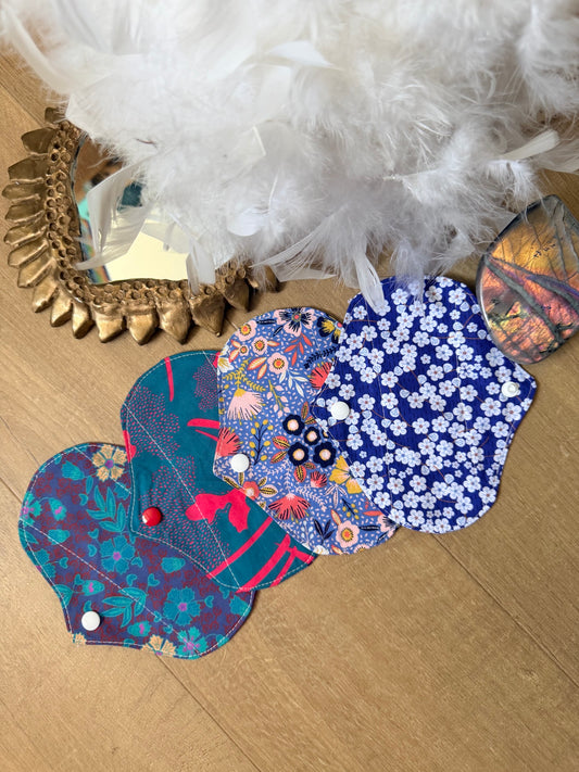 Lot 4 mini protège-slips bleus