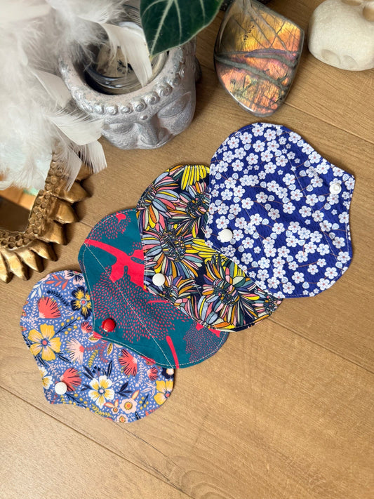 Lot 4 minis protège-slips bleu