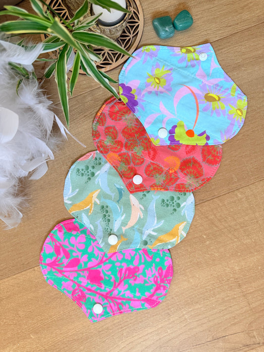 Lot de 4 mini protège-slips lavables Acidulé
