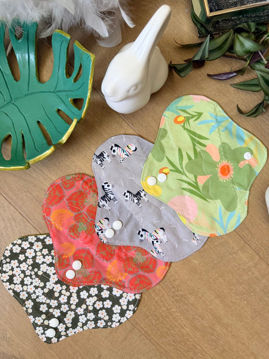 Lot de 4 protège-slips lavables