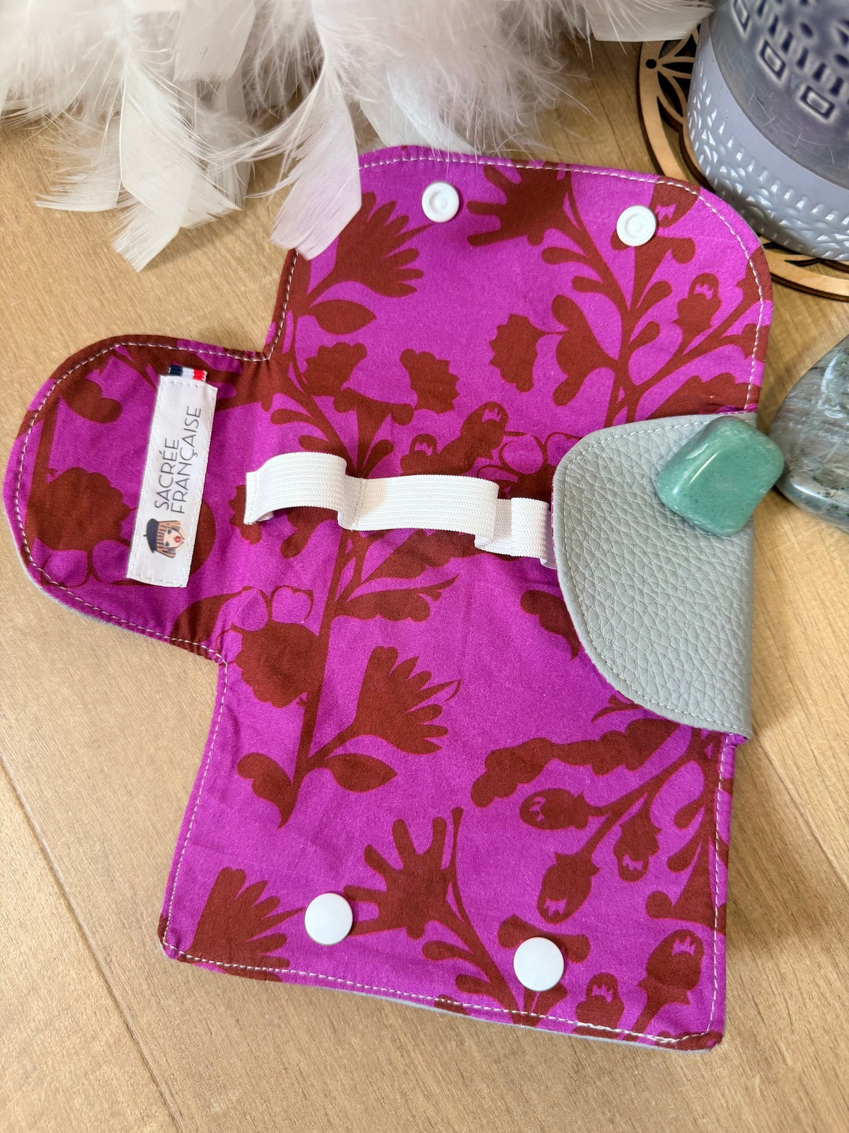 Pochette huile essentielle fushia