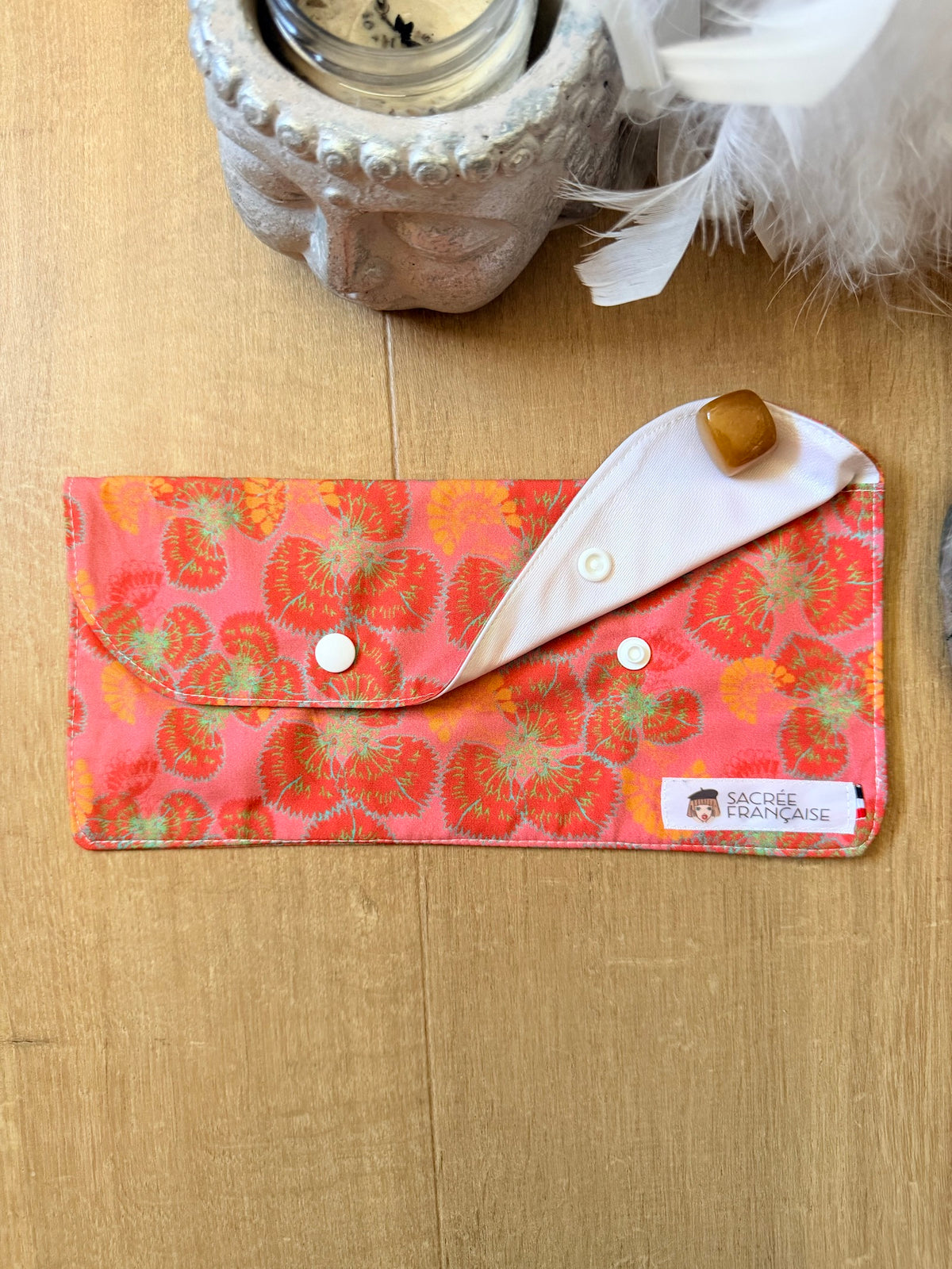 Pochette imperméable Taille L corail