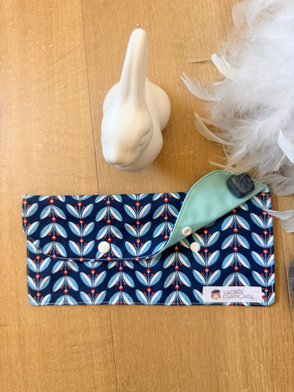 Pochette imperméable Taille L liseron bleu marine