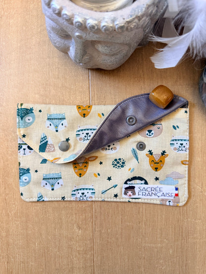Pochette imperméable taille S animaux indiens