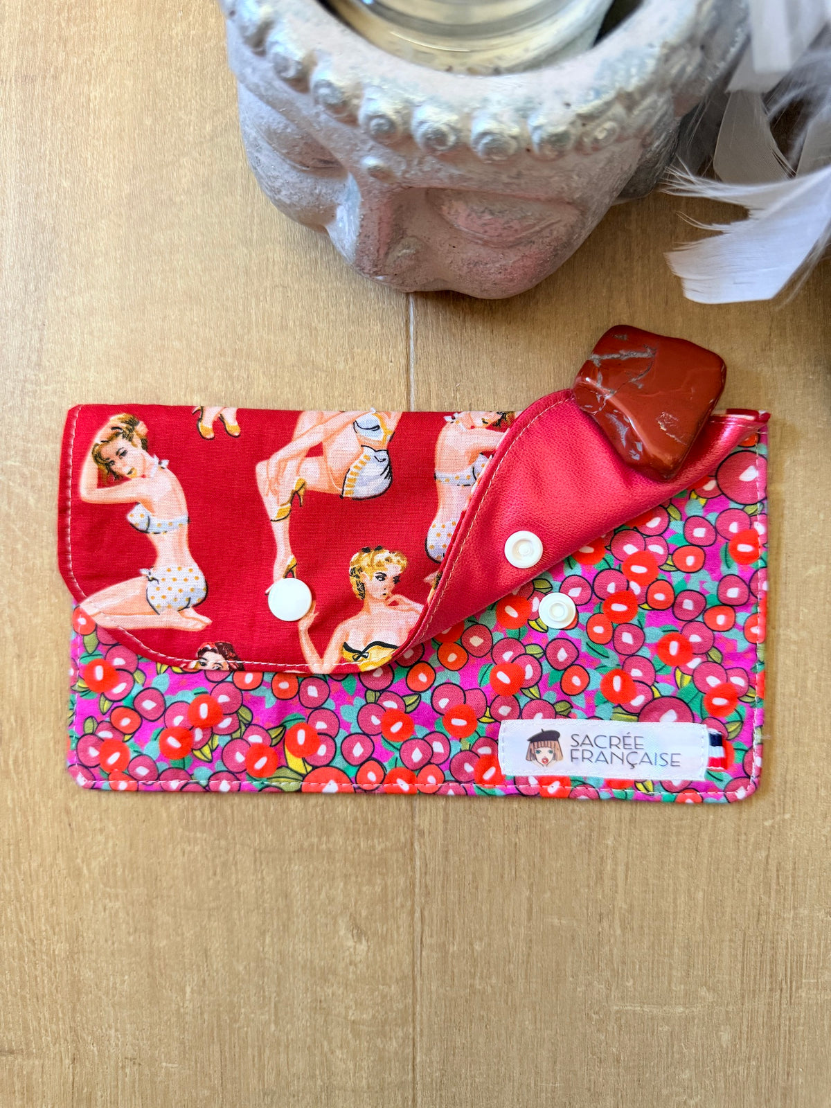 Pochette imperméable taille S pin up bi-colore