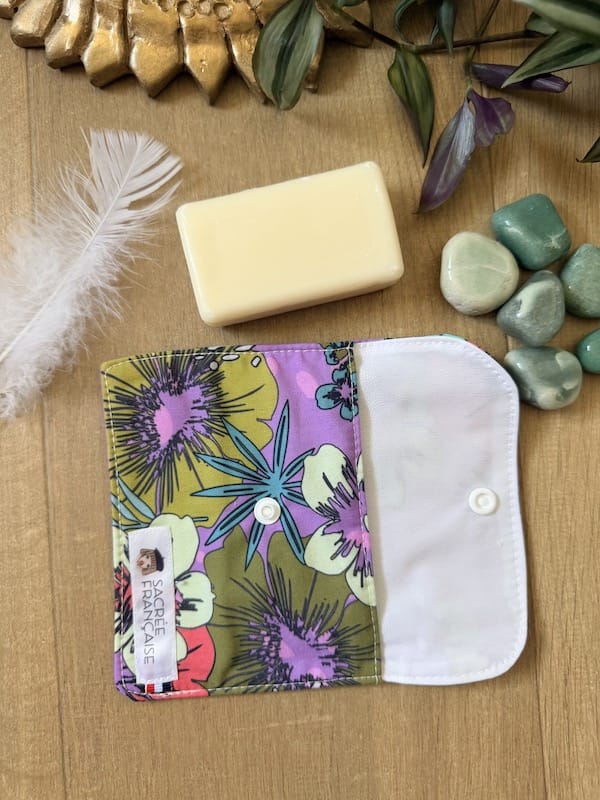 Kit 10 cotons démaquillants lavables + étui + pochette savon imperméable
