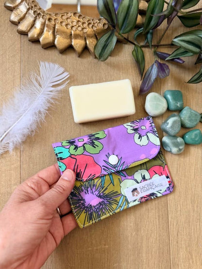 Kit 10 cotons démaquillants lavables + étui + pochette savon imperméable