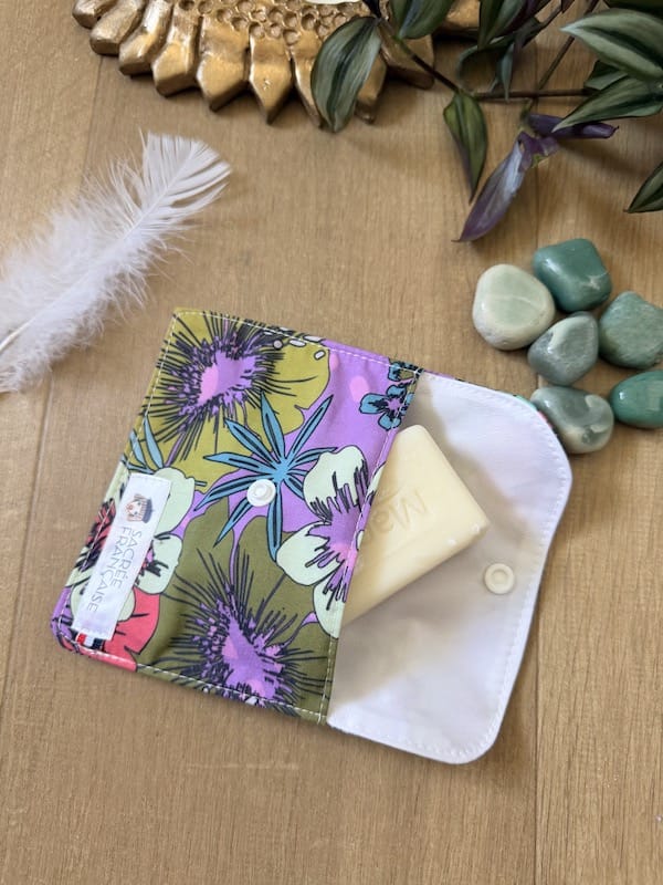 Kit 10 cotons démaquillants lavables + étui + pochette savon imperméable