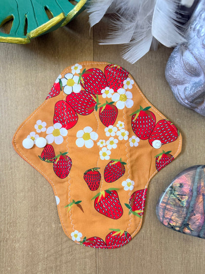 Serviette flux moyen fraise